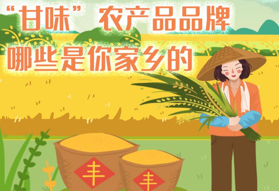 一圖帶你了解“甘味”農(nóng)產(chǎn)品品牌 ，哪些是你家鄉(xiāng)的？