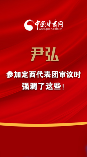 【2022甘肅兩會(huì)·圖解】尹弘書記參加定西代表團(tuán)審議時(shí)強(qiáng)調(diào)了這些！
